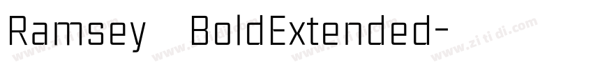 Ramsey BoldExtended字体转换